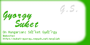 gyorgy suket business card